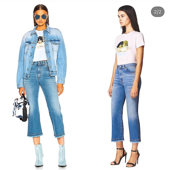 FIORUCCI Viva Cropped Kick Flare JEANS - Picture 6 of 8